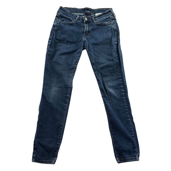 Levis Womens The Original Jean Jeans Size 8 Blue Denim Skinny Legging Casual - Picture 1 of 16
